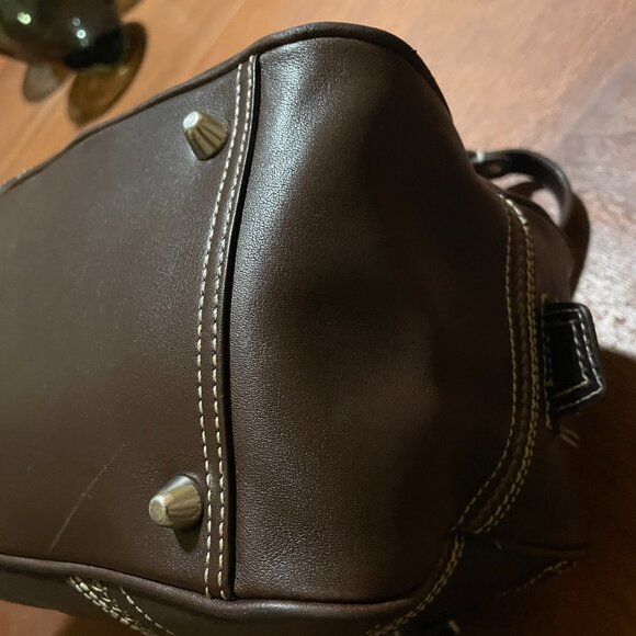 Vintage Coach Soho Hamilton Brown Leather EW Satchel Shoulder Bag 10580 - Picture 9 of 12